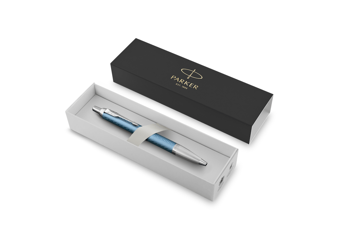 Parker IM Premium Ballpoint Pen - Grey Lacquer & Chrome Trim