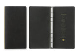 Plotter Pueblo 6-Ring Leather Binder - Narrow Size - Black