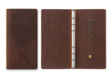 Plotter Pueblo 6-Ring Leather Binder - Narrow Size - Brown