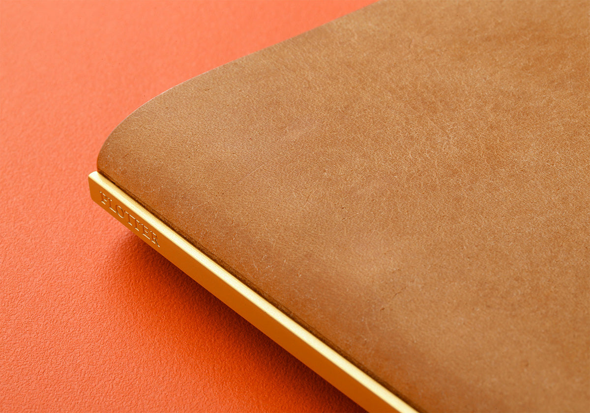 Plotter Pueblo 6-Ring Leather Binder - Narrow Size - Beige