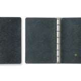 Plotter Pueblo 6-Ring Leather Binder - Mini Size - Navy