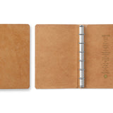 Plotter Pueblo 6-Ring Leather Binder - Mini Size - Beige