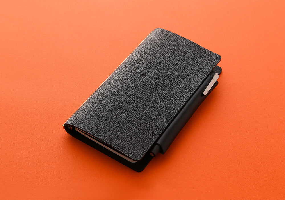 Plotter Leather Penholder with Lifter - Narrow Size