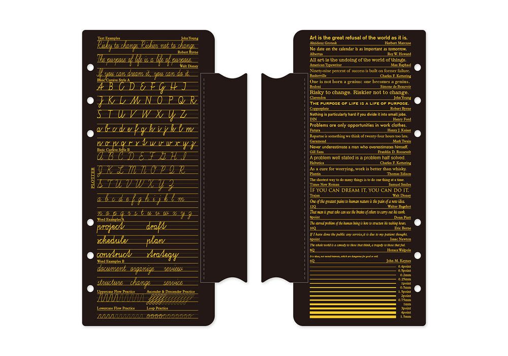 Plotter Leather Penholder with Lifter - Narrow Size