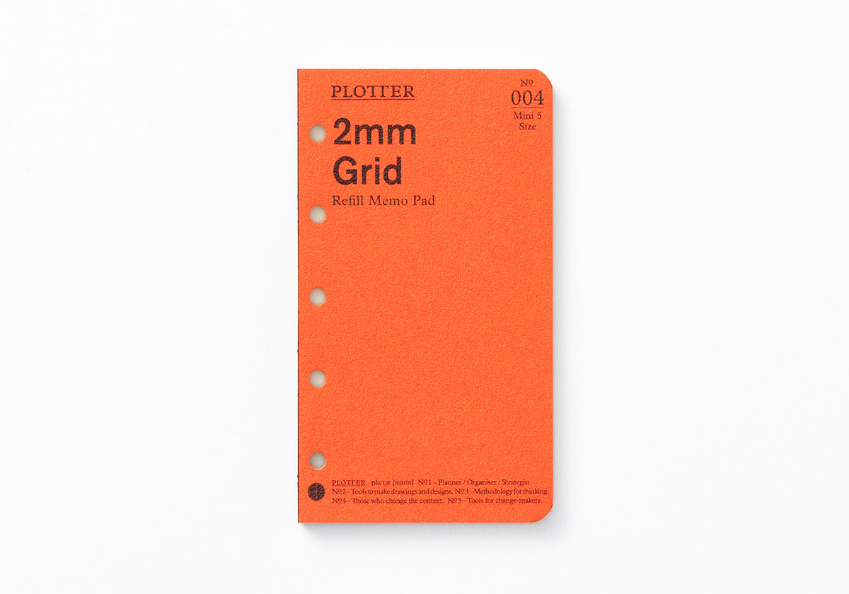 Plotter Refill Memo Pad - Grid - Mini 5 Size