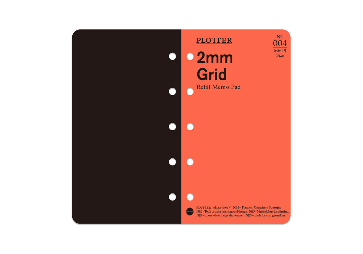 Plotter Refill Memo Pad - Grid - Mini 5 Size