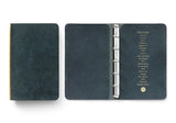 Plotter Pueblo 5-Ring Leather Binder - Mini 5 Size - Navy