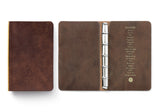 Plotter Pueblo 5-Ring Leather Binder - Mini 5 Size - Brown