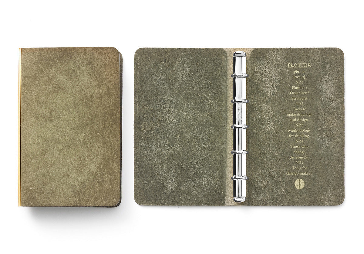 Plotter Pueblo 5-Ring Leather Binder - Mini 5 Size - Green