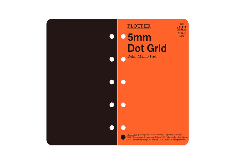 Plotter Refill Memo Pad - Dot Grid - Mini 5 Size
