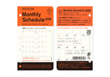Plotter Monthly Schedule Refill 2026 - Mini 5 Size