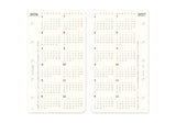 Plotter Monthly Schedule Refill 2026 - Mini 5 Size
