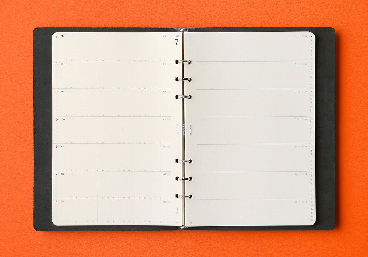 Plotter Weekly Schedule Refill 2026 - A5 Size