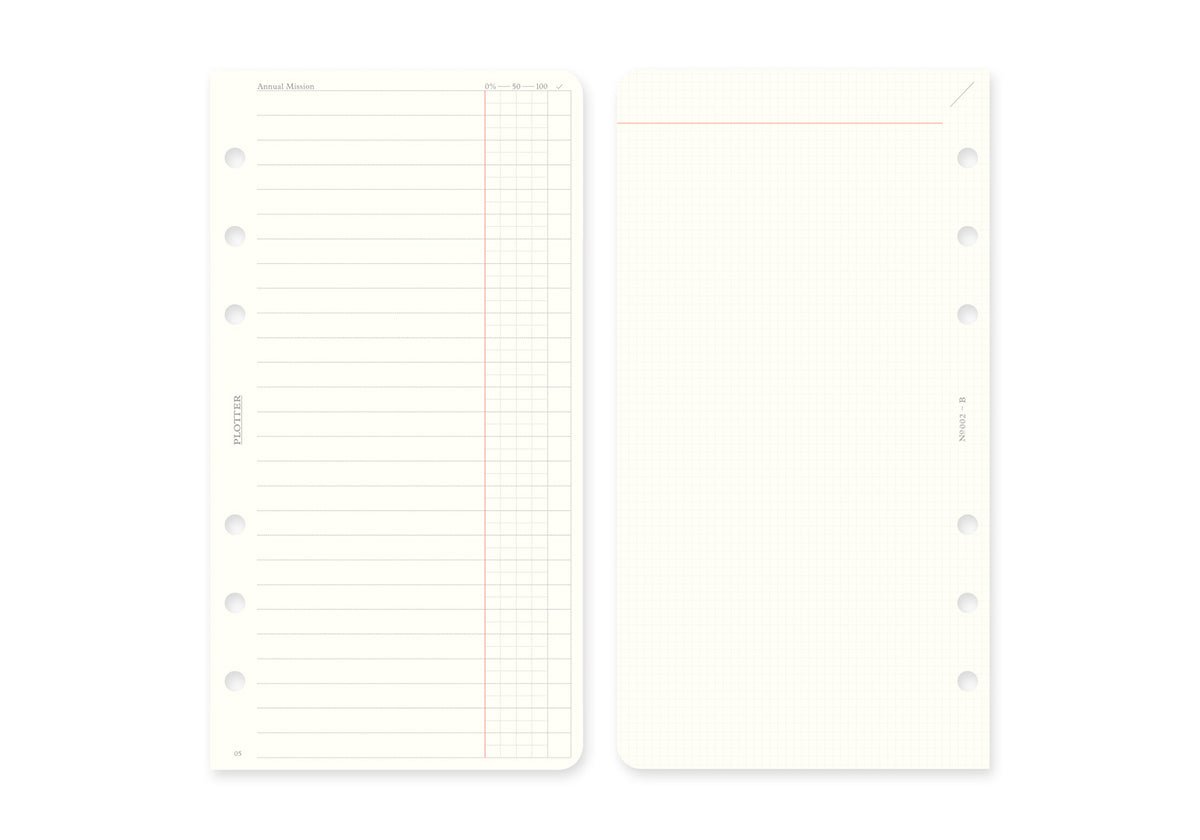 Plotter Weekly Schedule Refill 2026 - Bible Size