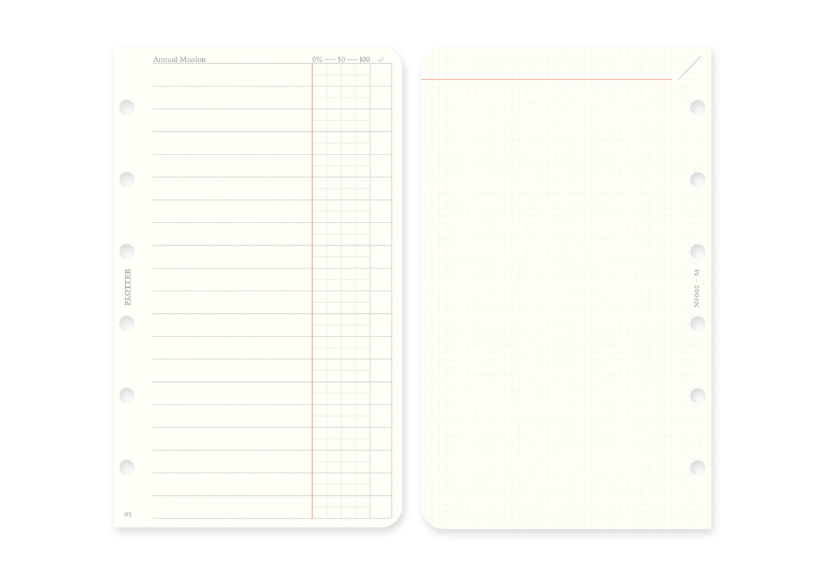 Plotter Weekly Schedule Refill 2026 - Mini Size