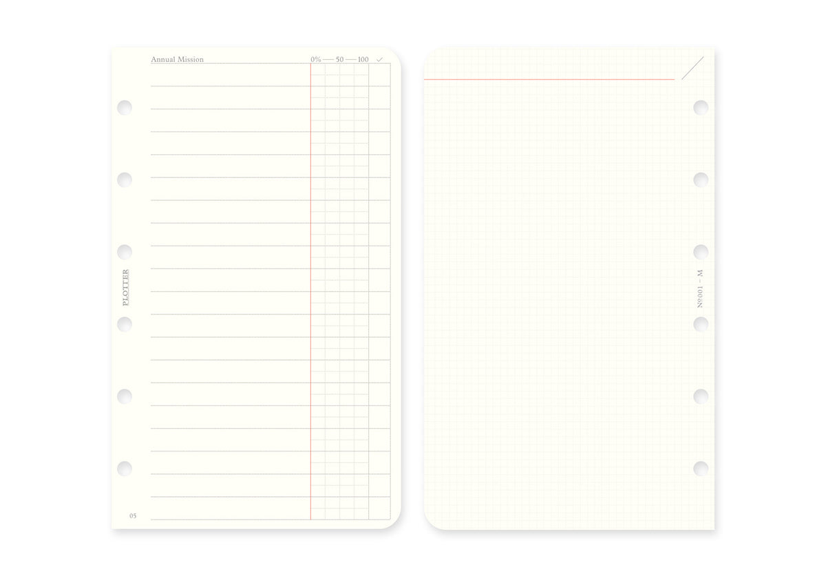 Plotter Weekly Schedule Refill 2027 - Mini Size