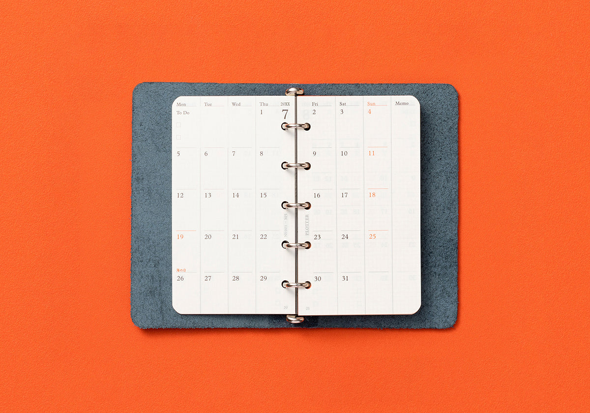 Plotter Monthly Schedule Refill 2027 - Mini 5 Size