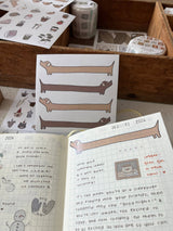 dana ate oatmeal! Dachshund Sticker Sheet
