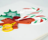 Quilled Candy Canes Christmas Card (New 2023)