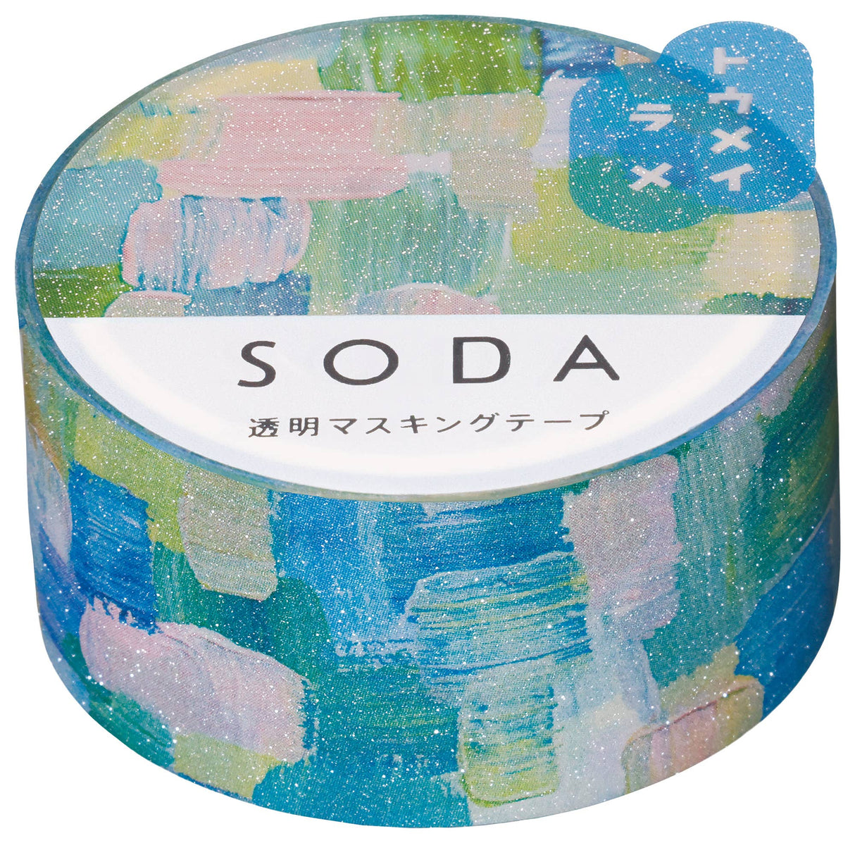 SODA Transparent Masking Tape - Glitter -