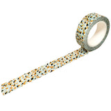 Beve! Confetti Dot Washi Tape in Aqua, Golden Yellow, and Green