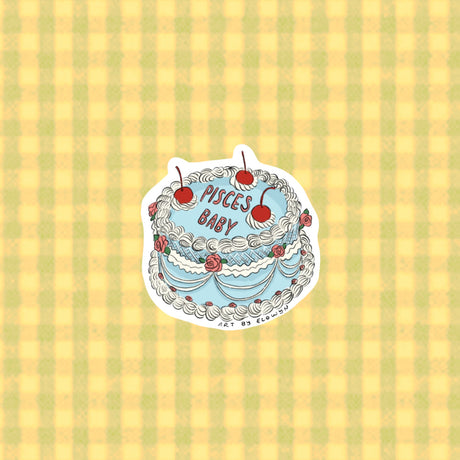 Art By Elowyn Zodiac Cake Stickers - 3" Die-Cut Stickers