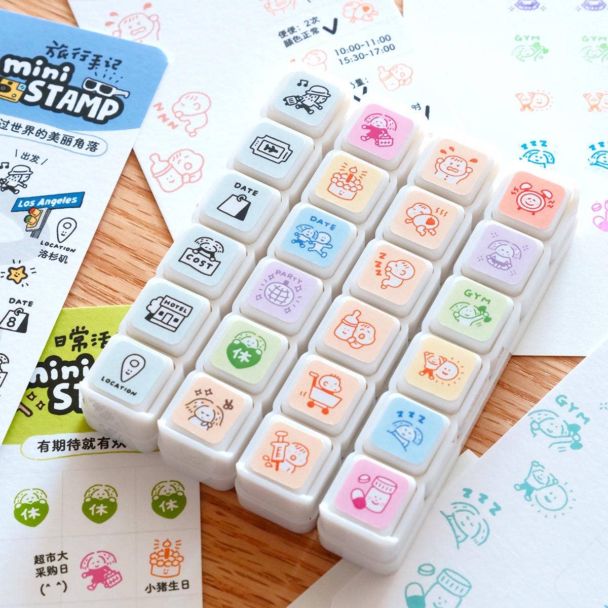 RiN! Studio Mini 6-in-1 Stamp - Travel