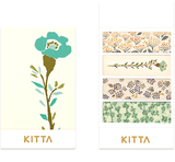 KITTA Portable Washi Decorative Tape - Basic - Flower 4