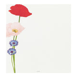 Midori Letter Pad - Four Designs Poppy