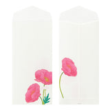 Midori Envelope - Four Designs Poppy