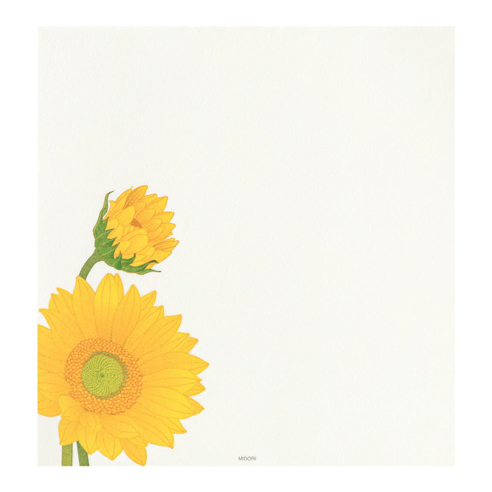 Midori Letter Pad - Sunflower