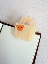 Bloom Paper Studio Teddy Charm Planner Bag Acrylic Clip