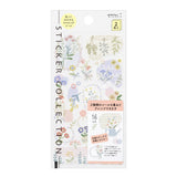 Midori Sticker - Monotone Flowers