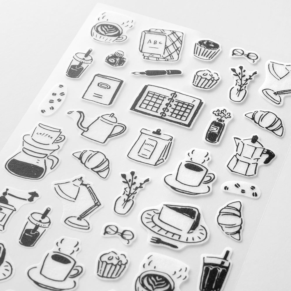 Midori Sticker - Monotone Café
