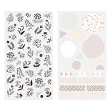 Midori Sticker - Monotone Flower