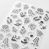 Midori Sticker - Monotone Flower