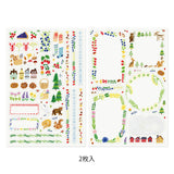 Midori Yuru Log Sticker 2 Sheets - Scandinavia