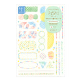 Midori Yuru Log Sticker 2 Sheets - Watercolor