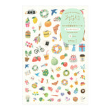Midori Yuru Log Sticker 1 Sheet - Motif