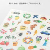 Midori Yuru Log Sticker 1 Sheet - Motif