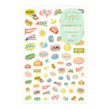Midori Yuru Log Sticker 1 Sheet - Feeling