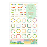 Midori Yuru Log Sticker 1 Sheet - Decoration