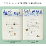 Midori Yuru Log Sticker 1 Sheet - Camouflage Forest