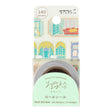 Midori Yuru Log Roll Sticker - Window Views