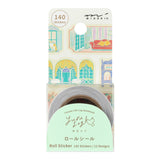 Midori Yuru Log Roll Sticker - Window Views