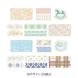 Midori Yuru Log Roll Sticker - Antique