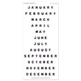 Letters to Apollo - Friendship Bead Months Sticker Sheet