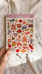 TINYSTORE Illustrated Large Scrapbooking Sticker Sheet