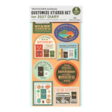 Traveler's 2027 Diary Customized Sticker Set