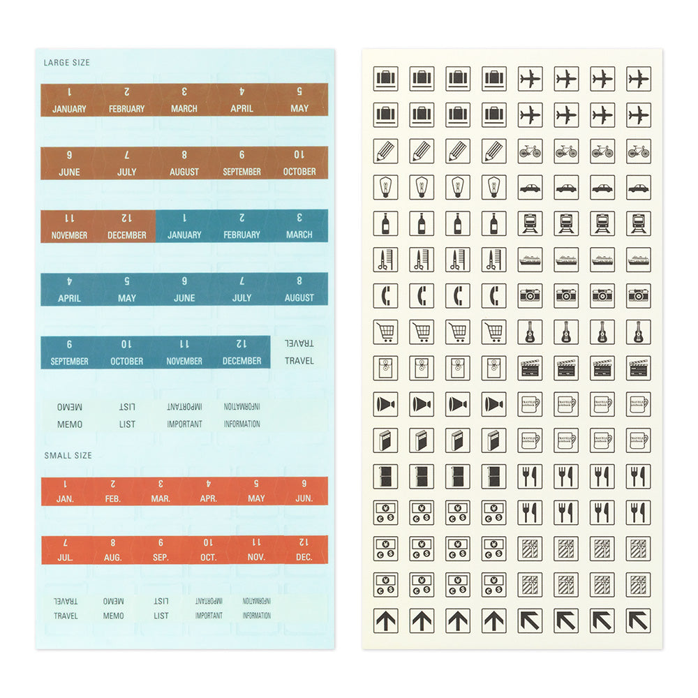 Traveler's 2027 Diary Customized Sticker Set